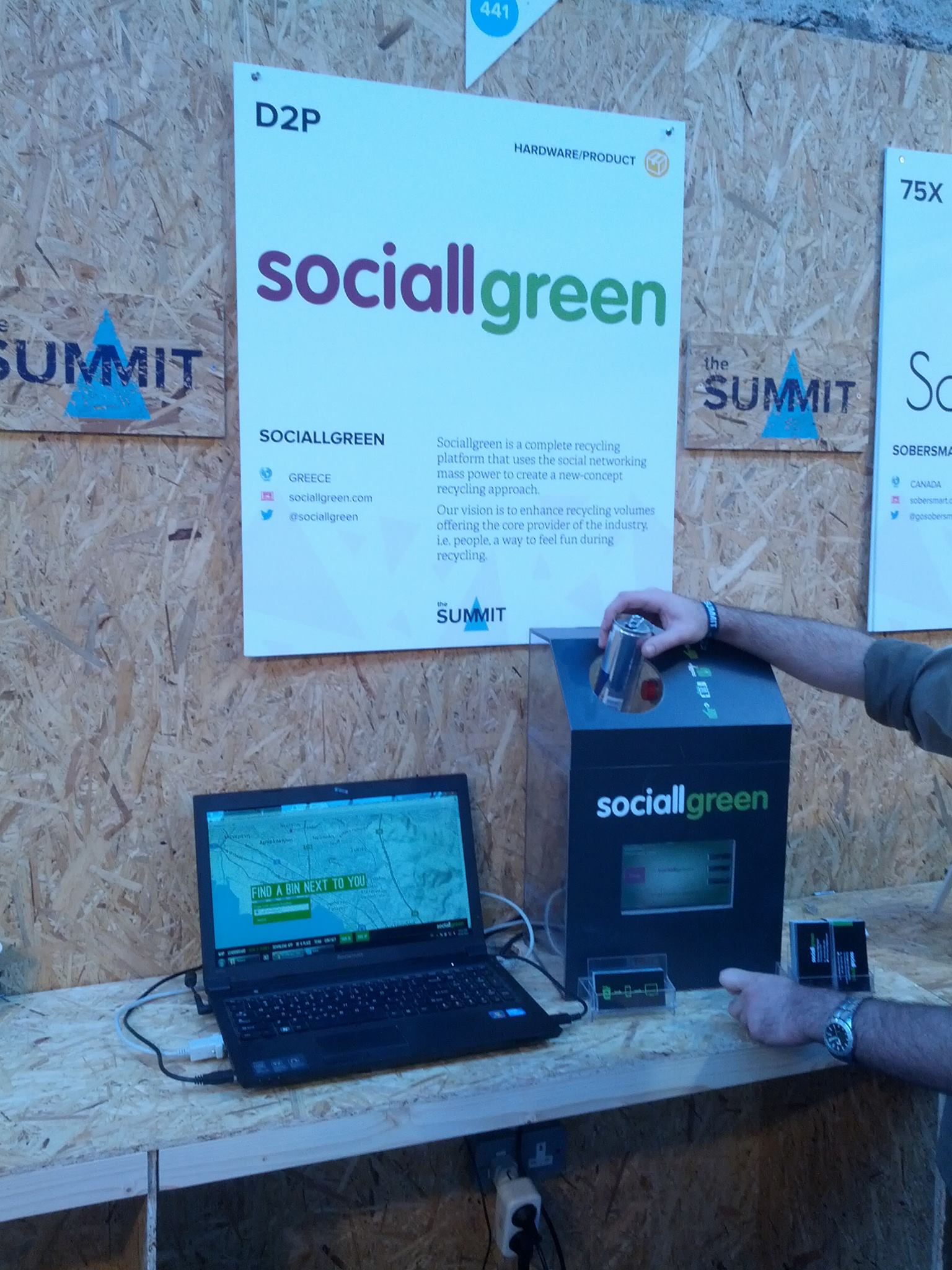Sociallgreen booth at Web Summit